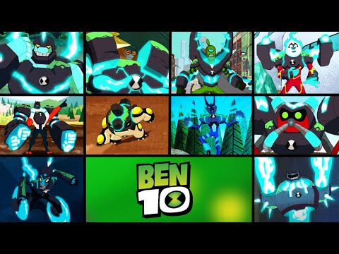 BEN 10 REBOOT ALL OMNI-ENHANCED ALIENS TRANSFORMATIONS