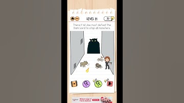 Brain test 2 level 21 solved Monster Hunter jeo