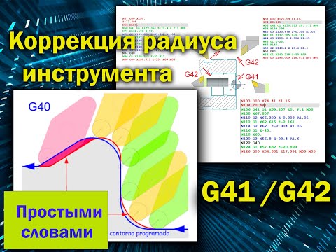 Коррекция радиуса инструмента G41 и G42 (основные понятия и разъяснения) CNC