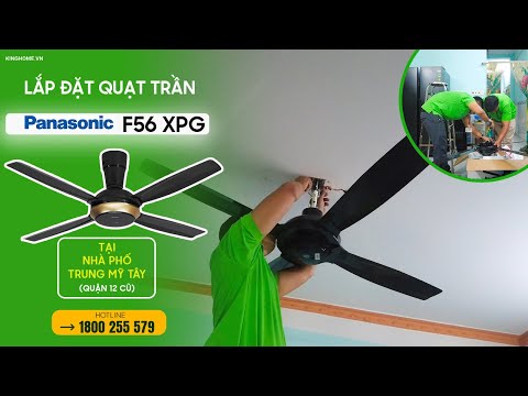 Video Quạt trần Panasonic 4 cánh F-56XPG
