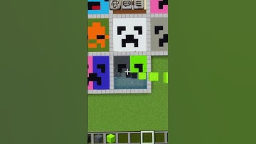 Build creeper face #minecraft #shorts