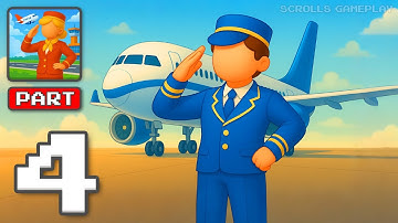 Airport Idle - Gameplay Walkthrough Part 4 - Create The Best Airport (iOS, Android)