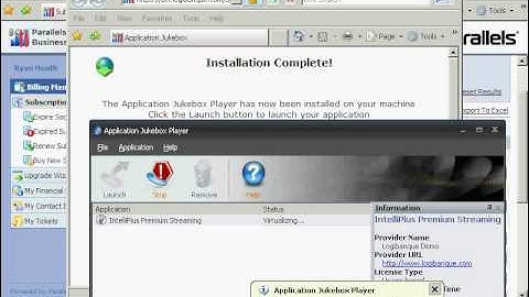 Parallels Business Automation (PBA) and Application Jukebox