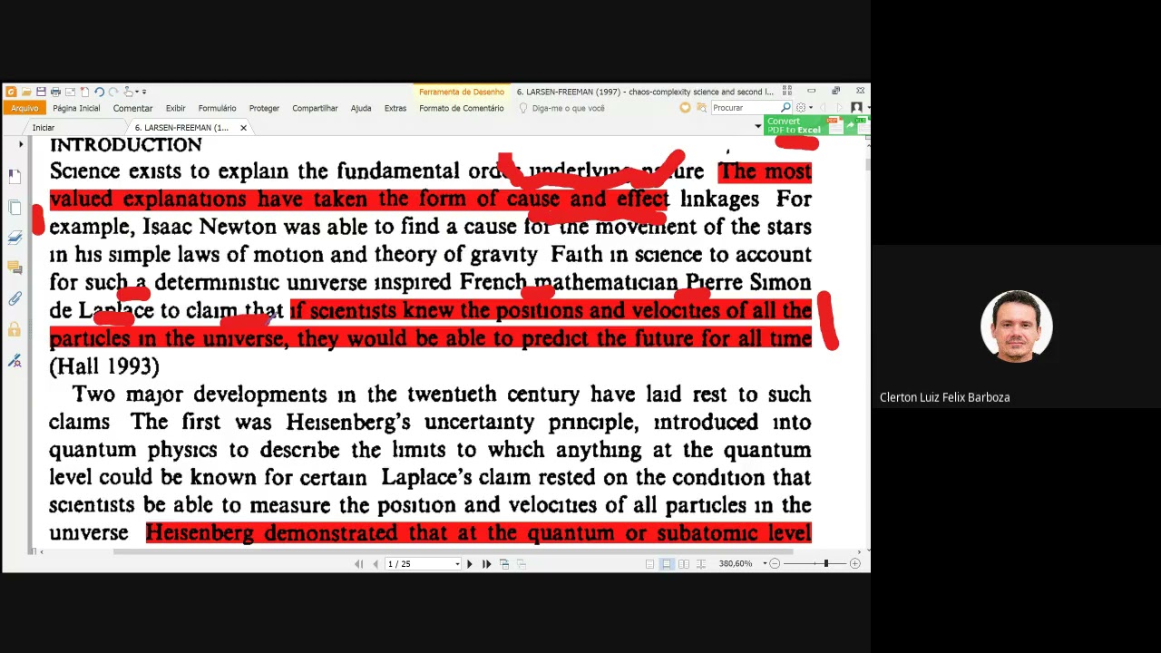 Discussão do Texto: LARSEN-FREEMAN (1997) - Chaos complexity science and second language acquisition