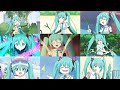 Hatsune miku all scene compilation  jashinchan dropkick x