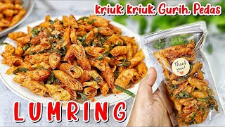 IDE BISNIS 1 BAHAN NIH!  LUMRING PEDAS - Kripik Lumpia Kering Pedas Daun Jeruk