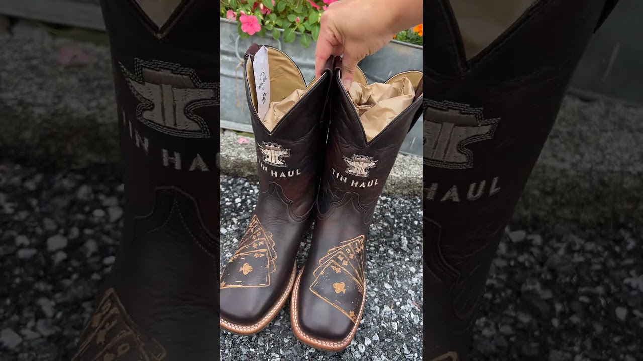 Tin Haul Men's Royal Flush Gambling Sole Boots