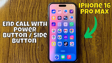 How to End Call With Power Button / Side Button on iPhone 16 Pro Max (Tutorial)