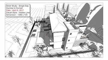 BIM - Revit Advanced Tutorial 04 Solar Study, Single Day Shadows Animation in HD