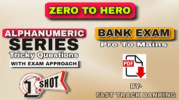 Alphanumeric Series Reasoning | Bank Exam Pre+Mains | Zero to Hero (One Shot Class)