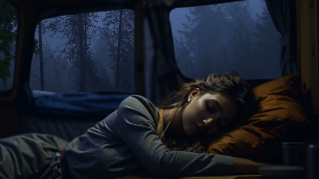 Peaceful Night in the Forest | Cozy Van Life Sleep Ambience