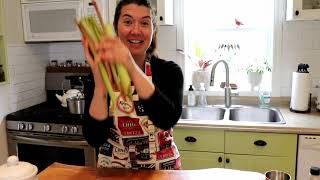 Quick stewed Rhubarb!