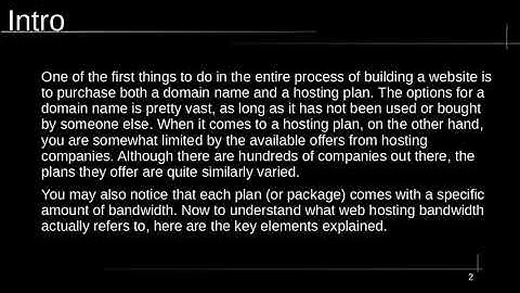 What is Bandwidth - Intro to Web Hosting Bandwidth