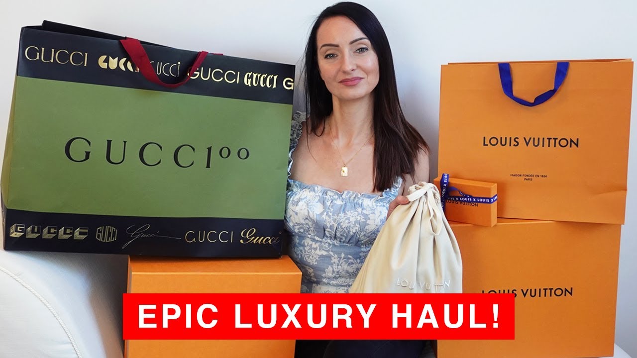 3 LOUIS VUITTON BAGS UNBOXING 😮 GUCCI X THE NORTH FACE & MORE LUXURY HAUL  