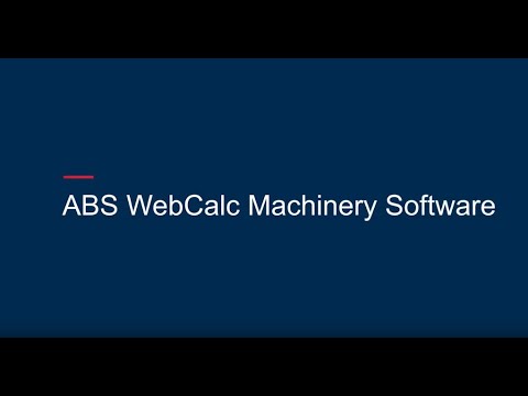 ABS WebCalc Machinery