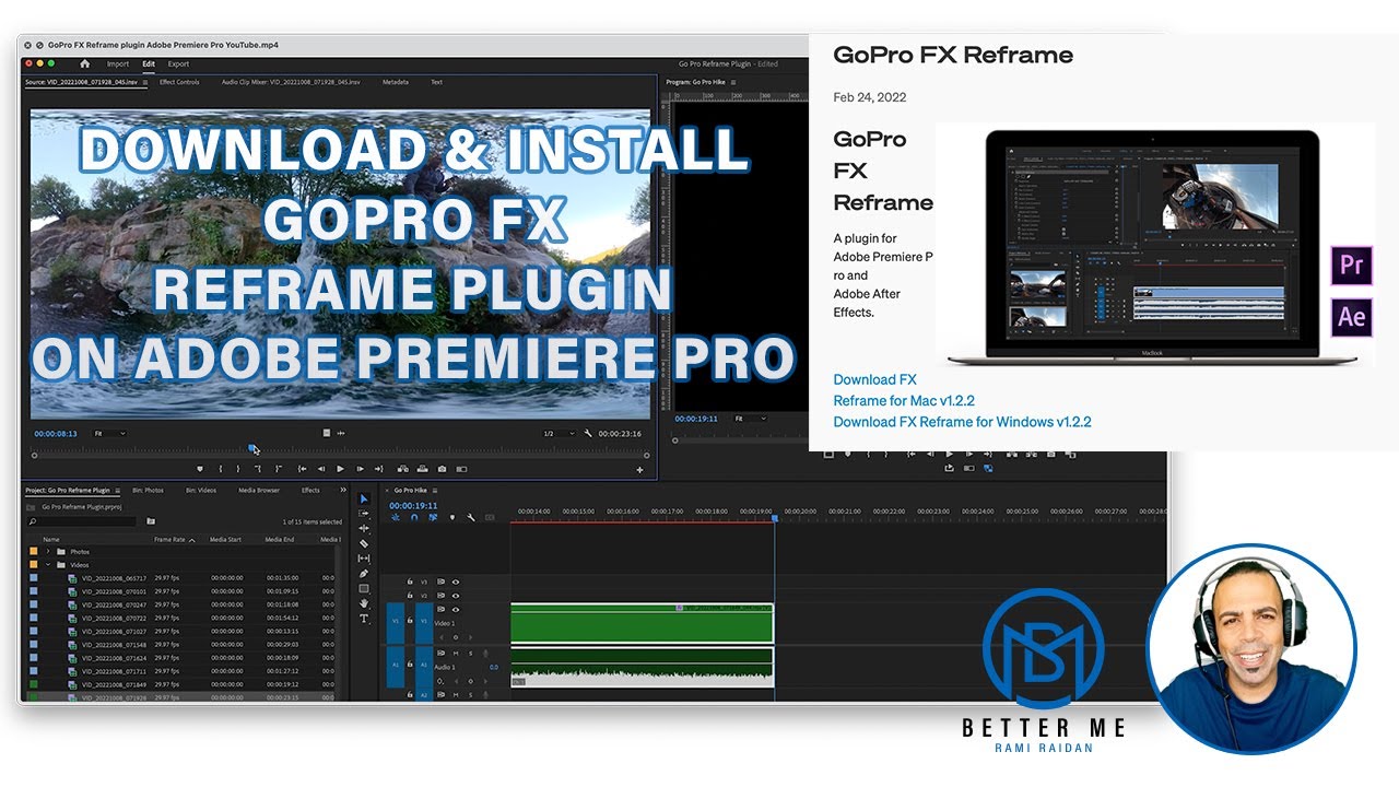 Dalset Udlænding ærme Install GoPro FX Reframe plugin on Adobe Premiere Pro, Learn how to  keyframe for Beginners - YouTube