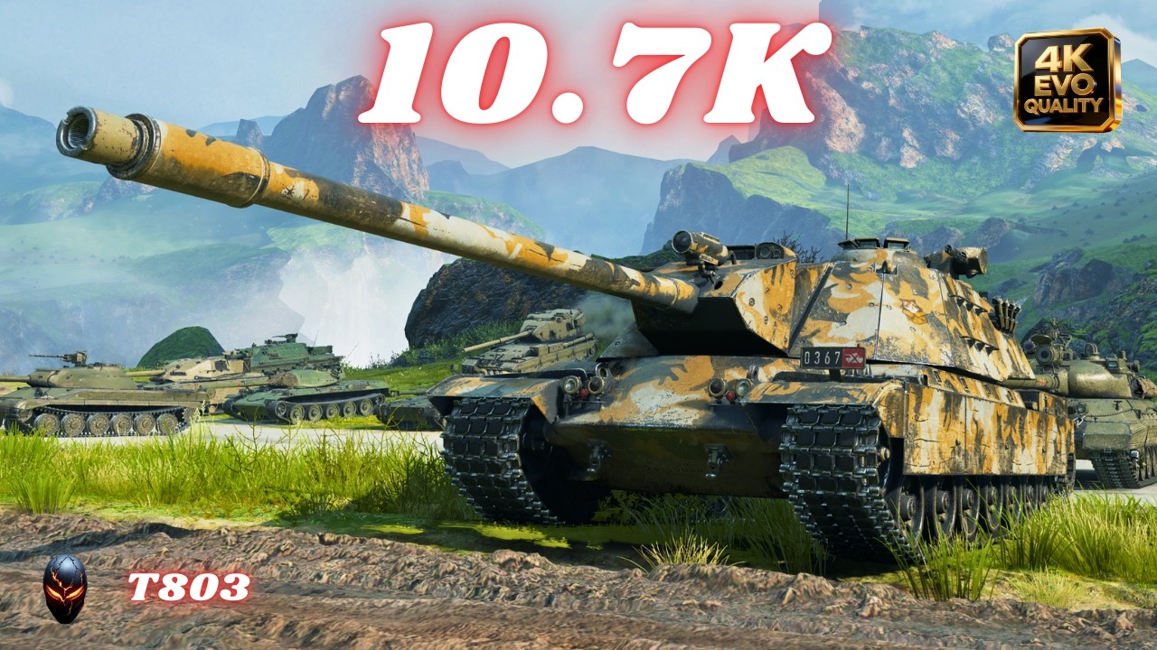 T803  10.7K Damage 8 Kills World of Tanks #wot