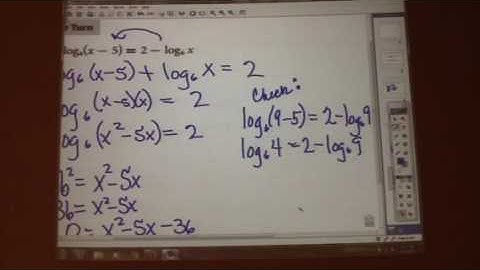 16.3 Solving logarithmic equations part 2 Clifton