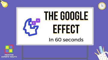 The Google Effect: Psychology Concepts in 60 seconds | Tanvee Maheshwari - From The Experts Mouth