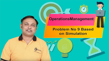 Problem No 9 Based on Simulation - Simulation - Operations Management CMA Inter