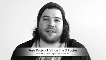Josh Krajcik LIVE on The X Factor - November 29th