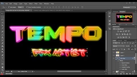 How To Make Cool Neon Text / Glow Effect in Photoshop CS6  Tutorial