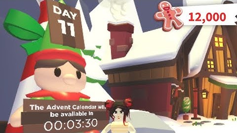 Opening day 11 of advent calendar on adopt me (Roblox)