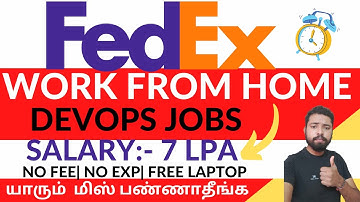 FedEx Work From Home Jobs| Jobs For Freshers| FedEx Recruitment 2022| Work From Home Jobs In Tamil