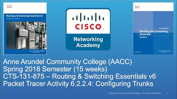 AACC - CTS-131 - CCNA R&S - Spring 2018 - PT 6.2.2.4 Configuring Trunks - Week #8