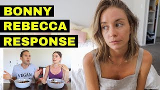 BONNY REBECCA NO LONGER VEGAN | MUKBANG RESPONSE @thatvegancouple