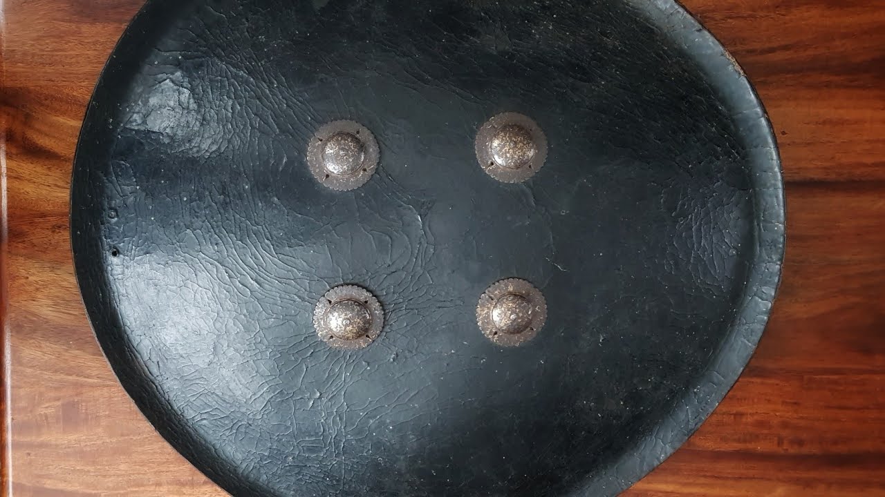 Preparing & testing Indian hide shield lacquer