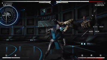 MKX Sub-Zero (Unbreakable) Corner Combo