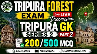 Tripura GK Most Important Questions 2026 | Forest Guard | Forester  | Series 2 Part 2