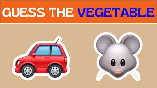 🥕 Can You guess the VEGETABLE by emoji? | Emoji Challenge 🍆 | Guess the Word (P2)