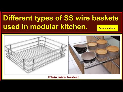 Stainless Steel Modular Kitchen Wire Basket