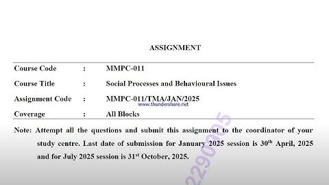 IGNOU MMPC-011 Solved Assignment Jan 2025 | July 2025 | MBA | Social Processes & Behavioral Issues