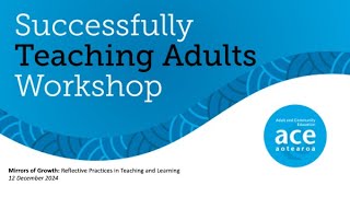 Mirrors of Growth: Reflective Practices in Teaching and Learning Dec 2024