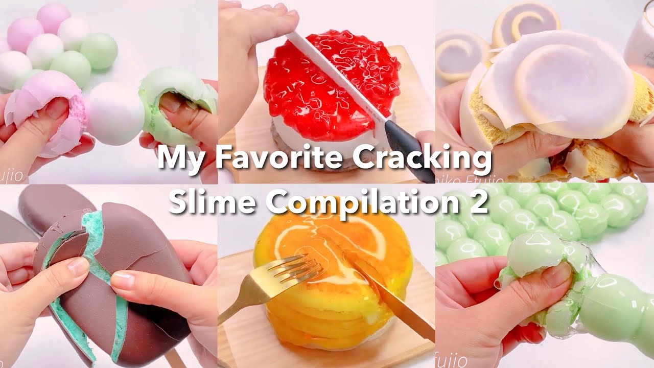 ASMR】お気に入りクラッキングスライムまとめ2【音フェチ】My