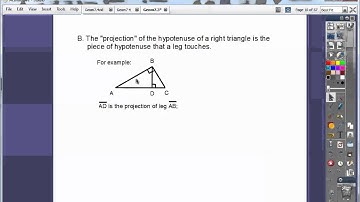 Similar Right Triangles with Geometric Mean