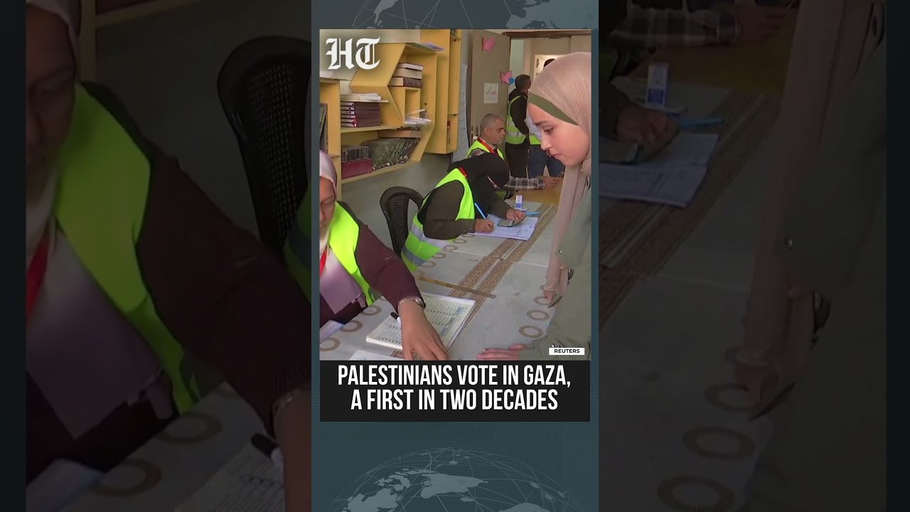 Palestinians In Gaza Vote In Municipal Elections For First Time In Two Decades | #shorts