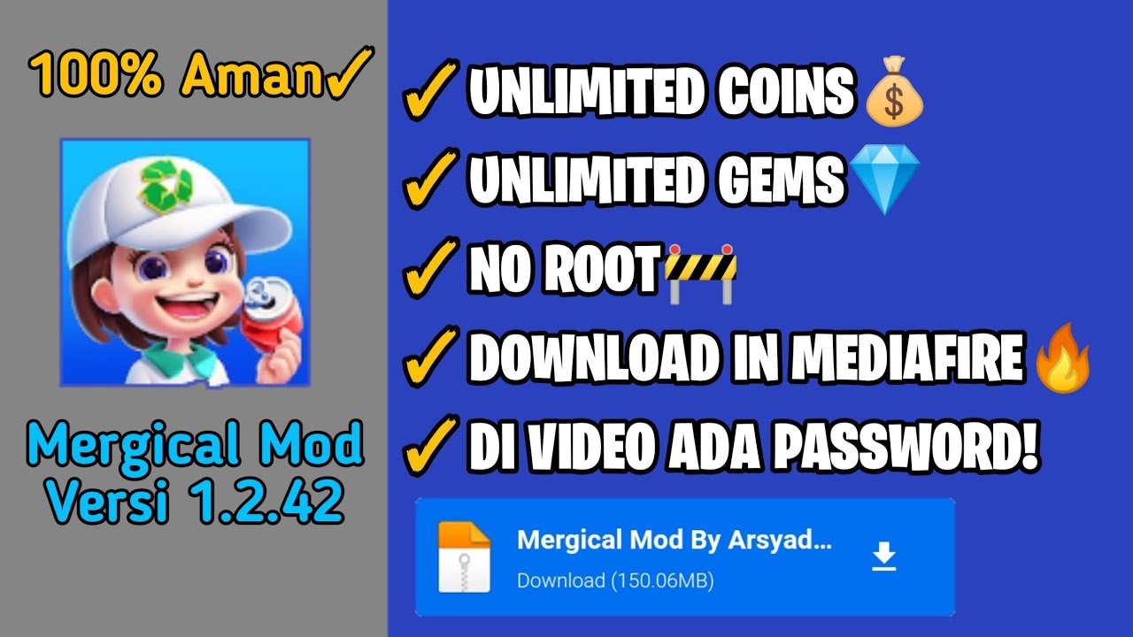 MERGICAL MOD APK UNLIMITED BY ARSYAD GAME YouTube