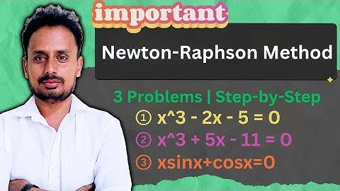 Newton Raphson Method of Numerical Methods | using calculator tricks