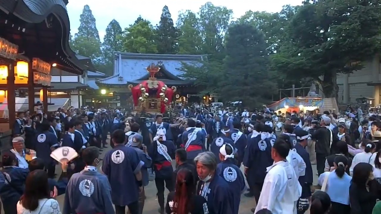 宮本下之郷発輿&帰着2023年藤森祭神幸祭