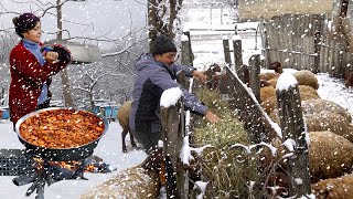 We Have Snow in Our Village | BEST HEALTHY Soup Recipe for Cold Days | Life in Mountain Village