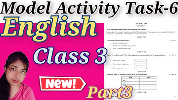 Class3English Model Activity Task6(part3)#modelactivitytaskenglishclass3part6#wbhsc#amadertuition#