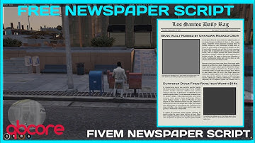 QBCore Newspaper Script *FREE* | FiveM Roleplay Scripts | FiveM Tutorial 2023 | MJ DEVELOPMENT