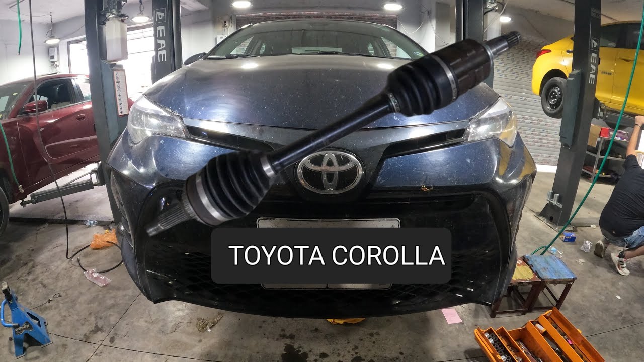 drive shaft ( CV axle ) replacement .. toyota corolla 2018 2009
