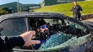 Wow No-Nonsense Deputy Rips Out A Sovereign Citizens Car Window With His Bare Hands
