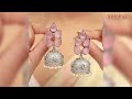 Isabella Leaf Patterned Jhumki | Free shipping ✅ Free Returns ✅