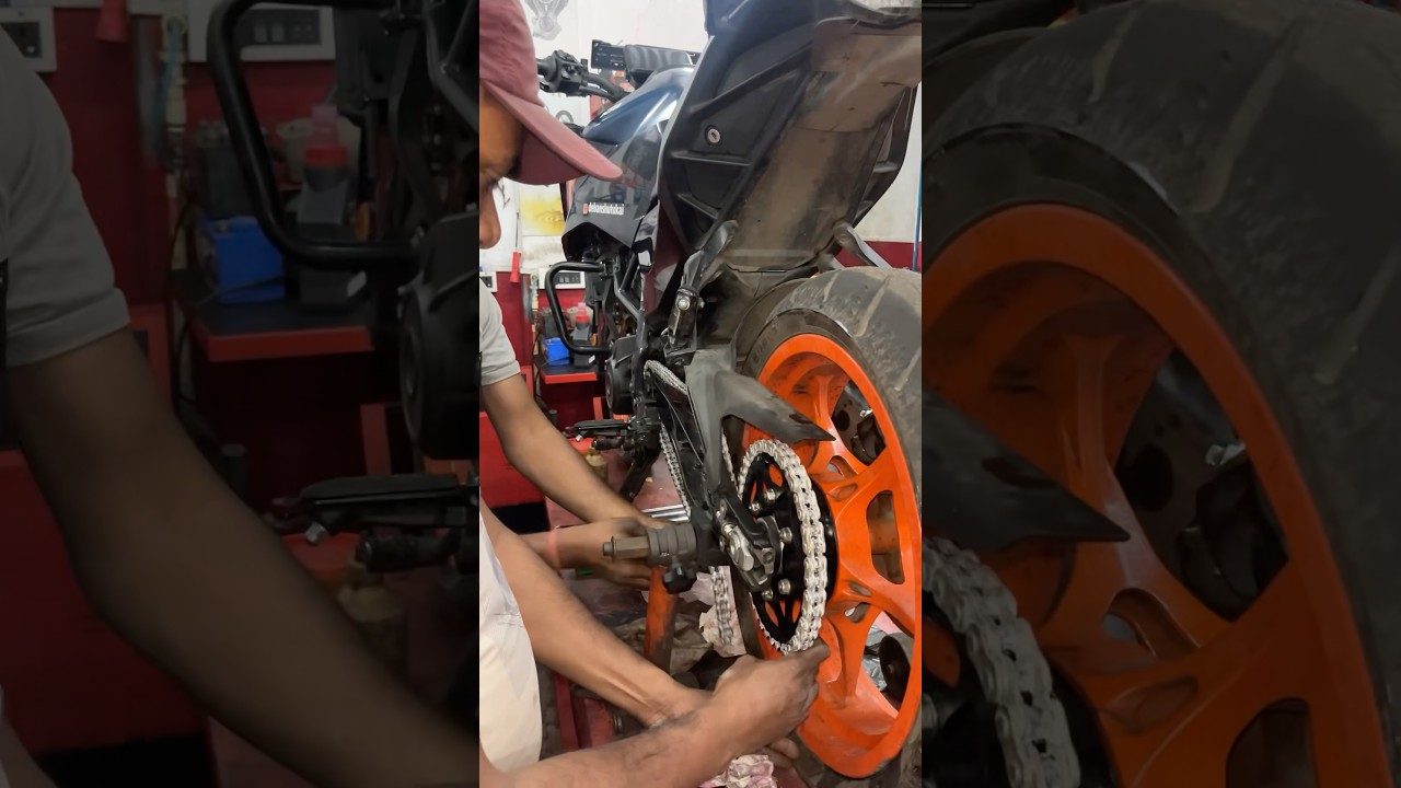 Ktm duke 250 gen 3 rolon brass chain kit #shorts